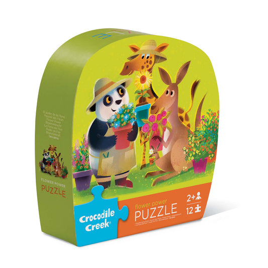 Crocodile Creek 12pc Mini Jigsaw Puzzle - Flower Power