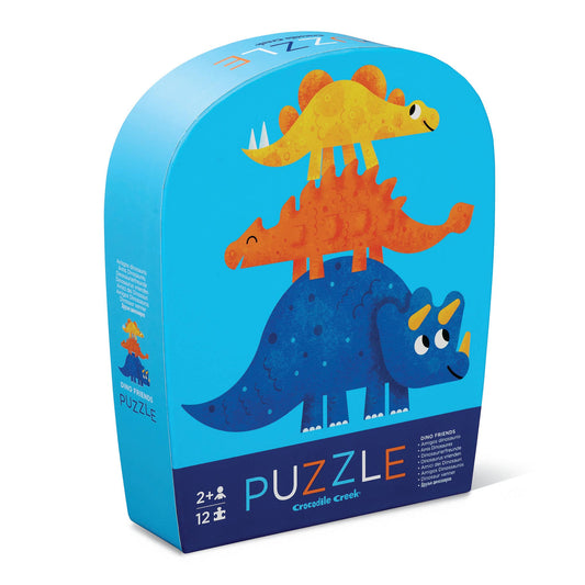 Crocodile Creek 12pc Mini Jigsaw Puzzle - Dino Friends