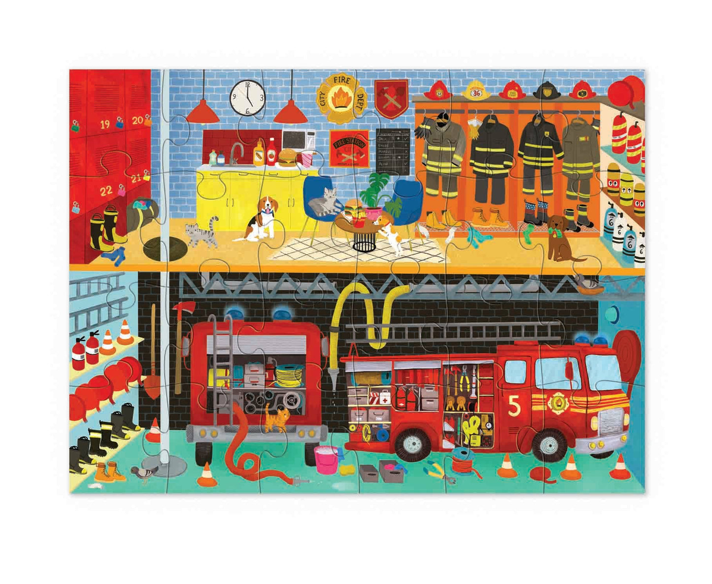 Crocodile Creek 24pc Jigsaw Puzzle - Fire House
