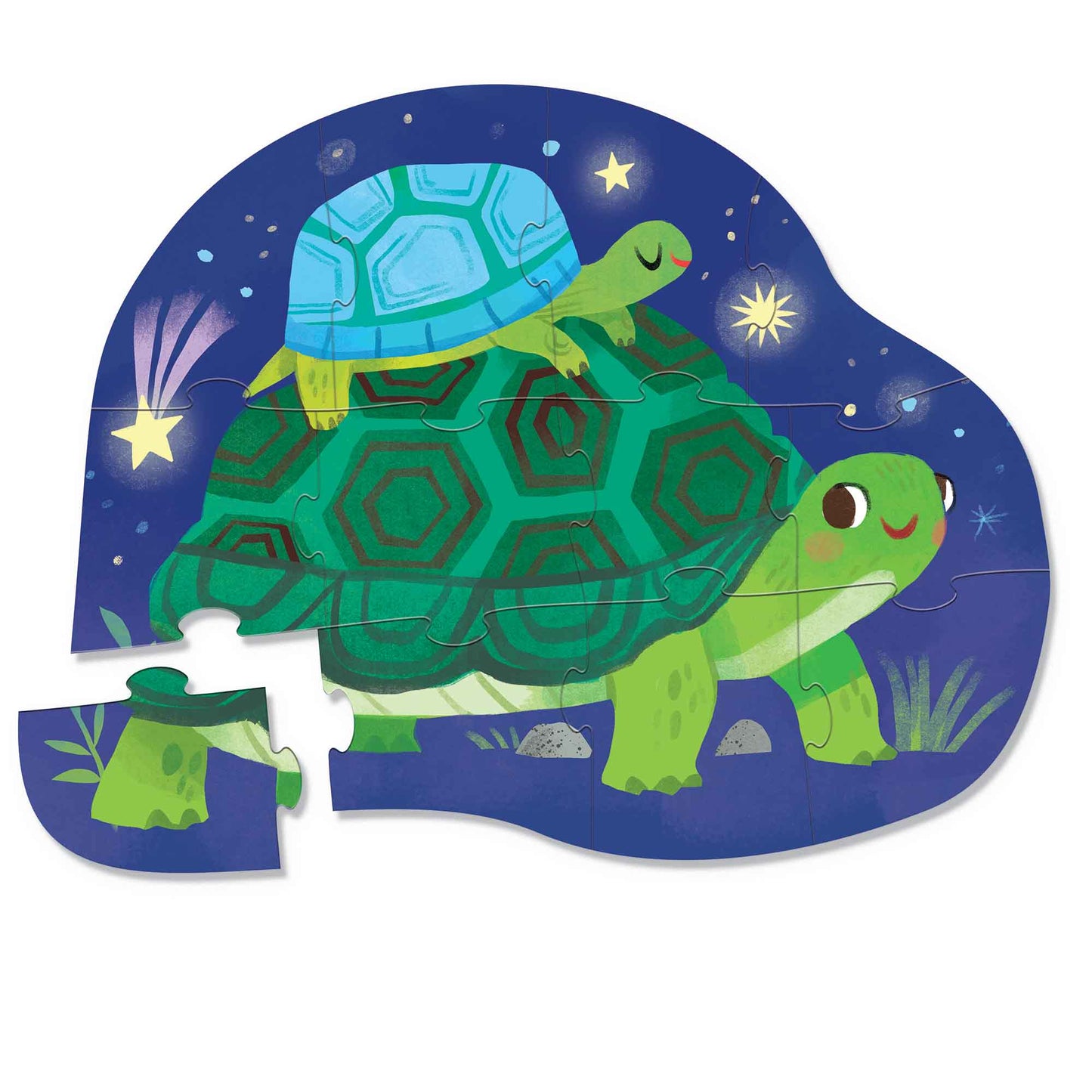 Crocodile Creek 12pc Mini Jigsaw Puzzle - Turtles Together