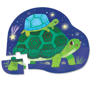 Crocodile Creek 12pc Mini Jigsaw Puzzle - Turtles Together