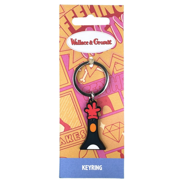 Wallace and Gromit - Feathers Head Keyring
