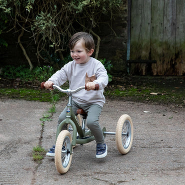 Trybike Steel Balance Trike - Vintage Green