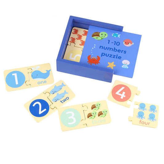 Sea Life Numbers Puzzle in a box