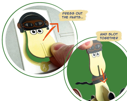 Build Your Own Wallace & Gromit Sidecar Plane - Eco-Friendly Kit