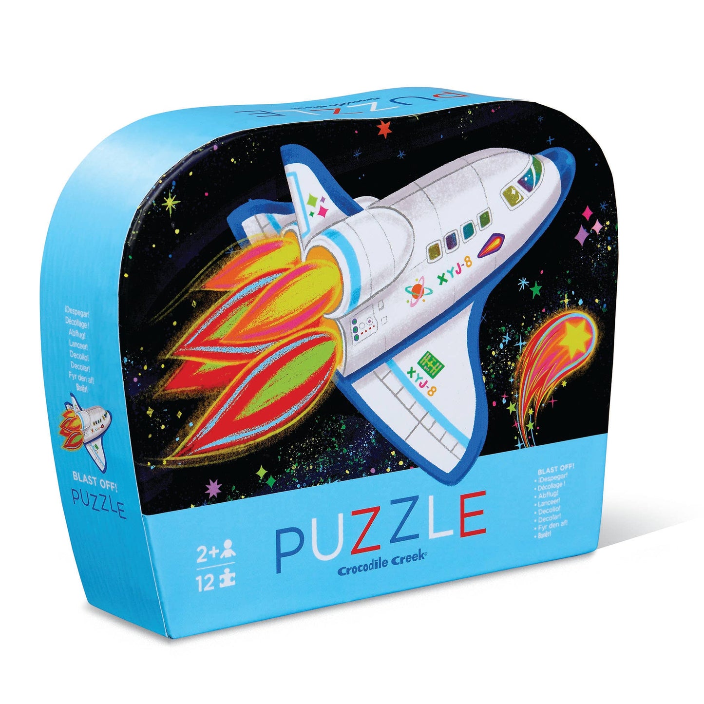 Crocodile Creek 12pc Mini Jigsaw Puzzle - Blast Off
