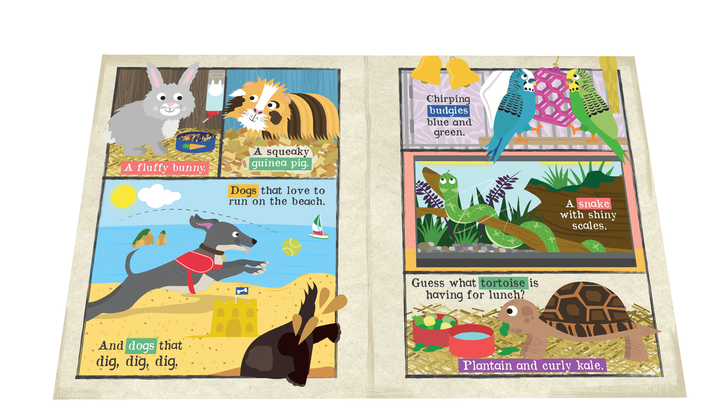 Nursery Times Crinkly Newspaper - We Love Our Pets