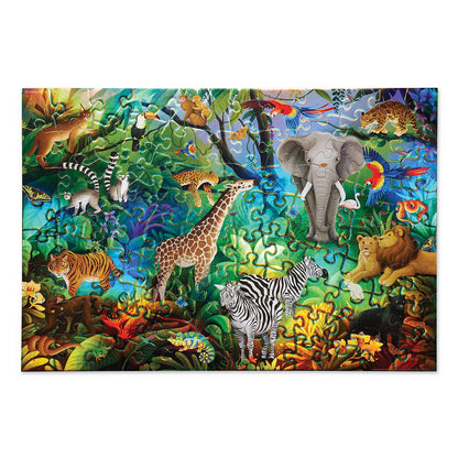 Crocodile Creek 50-pc Puzzle Holographic - Jungle Paradise