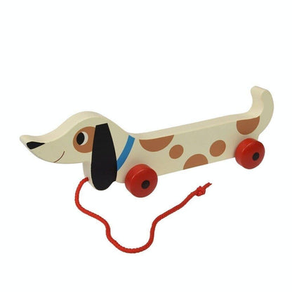 Wooden Pull Toy - Charlie The Sausage Dog