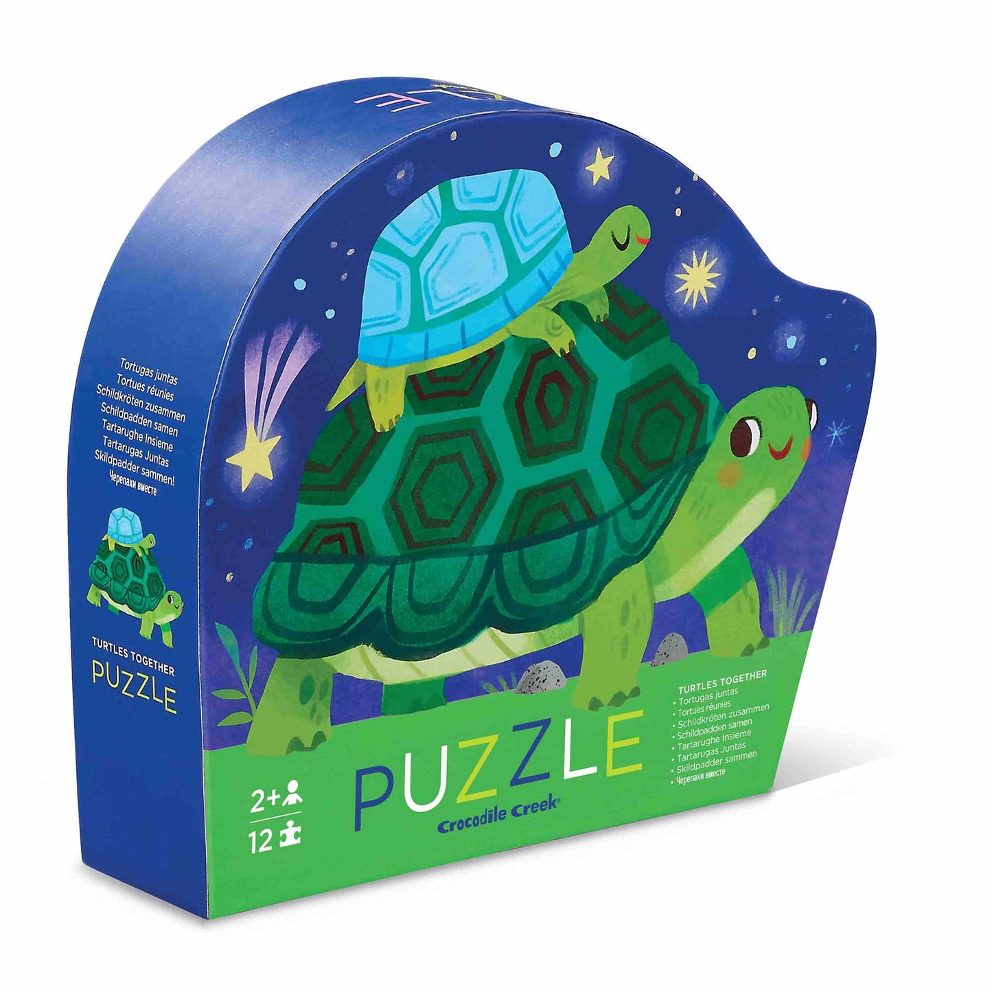 Crocodile Creek 12pc Mini Jigsaw Puzzle - Turtles Together