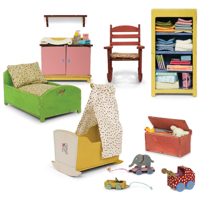 Dollhouse Furniture Kit - Nursery (Scale 1:12)