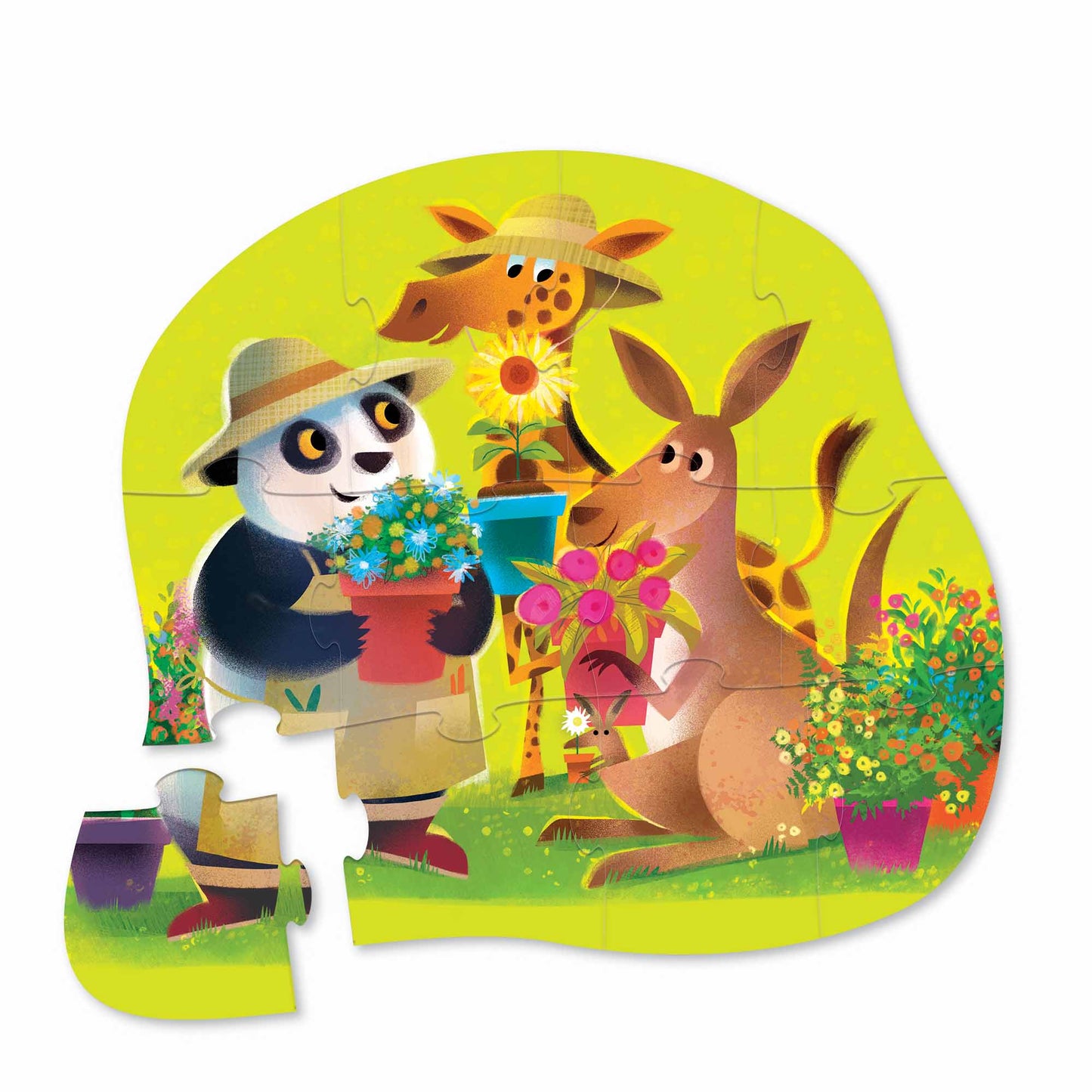 Crocodile Creek 12pc Mini Jigsaw Puzzle - Flower Power