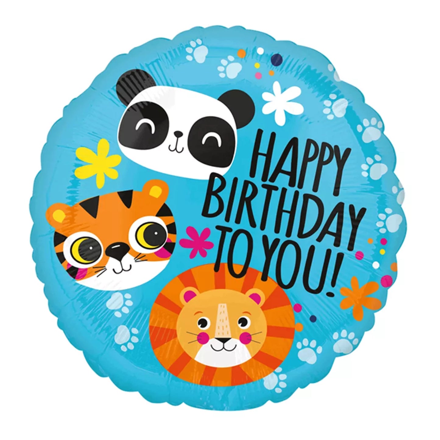 17" Round Foil Balloon - Happy Birthday to You