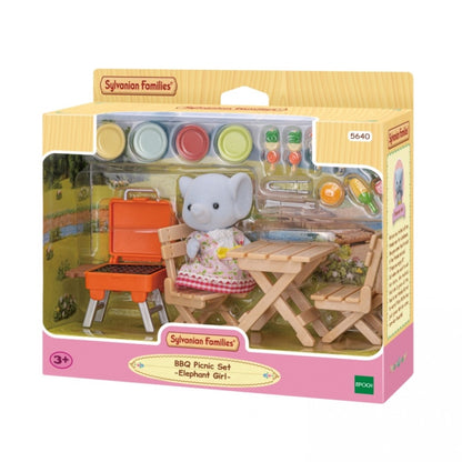 Sylvanian Families BBQ Picnic Set - Elephant Girl.
