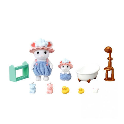 Sylvanian Families Bath Time Bubble Siblings
