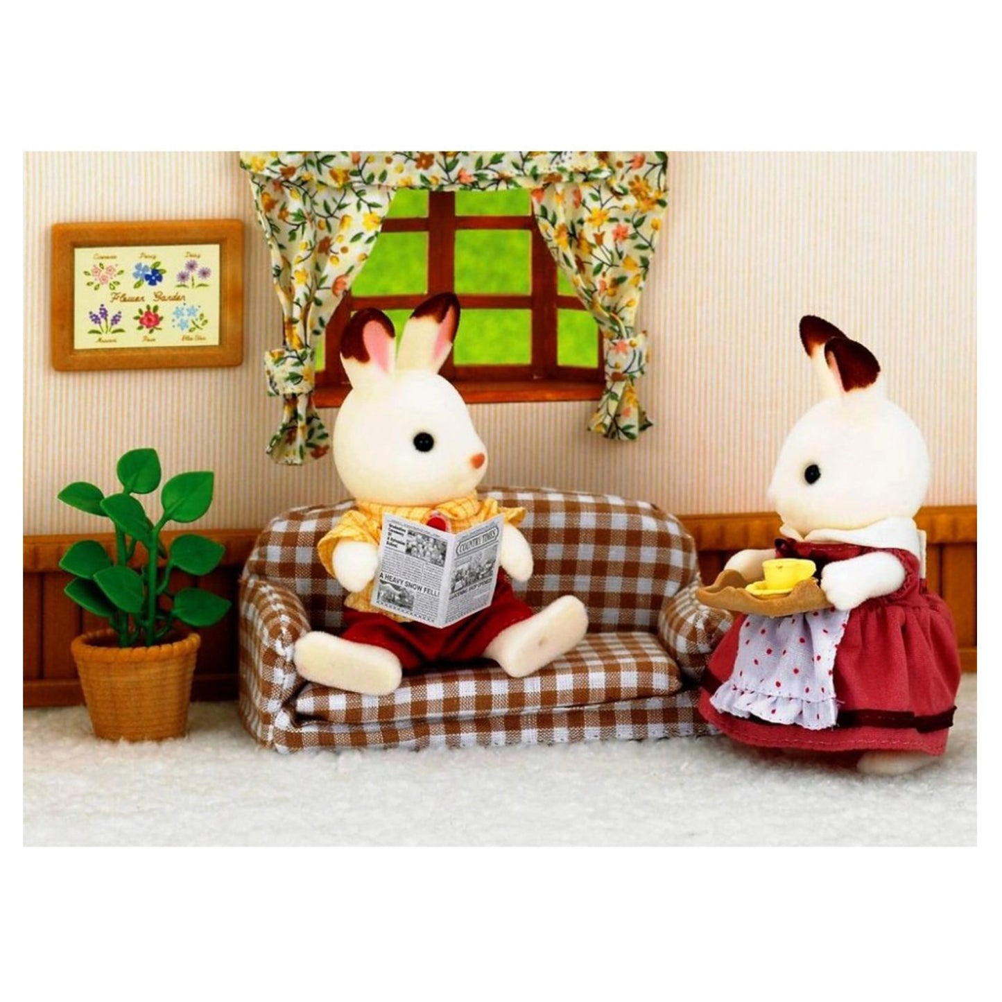Sylvanian Families Chocolate Rabbit Father Set