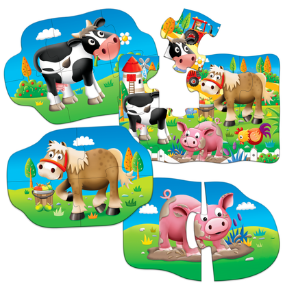 My First Puzzle Sets 4-In-A-Box Puzzles - Farm