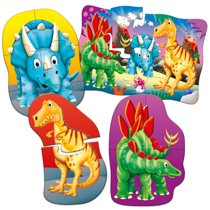 My First Puzzle Sets 4-In-A-Box Puzzles - Dino
