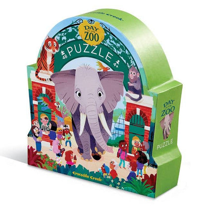 Crocodile Creek 48pc Jigsaw Puzzle - Day at the Zoo