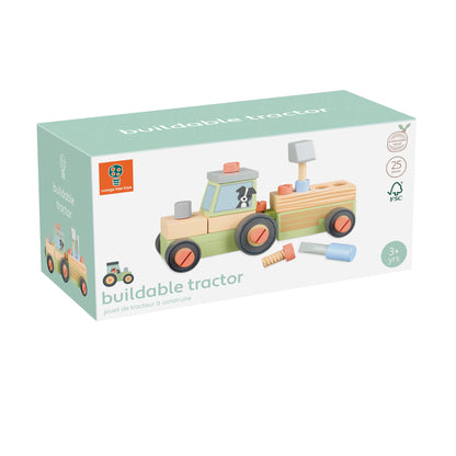Buildable Wooden Tractor