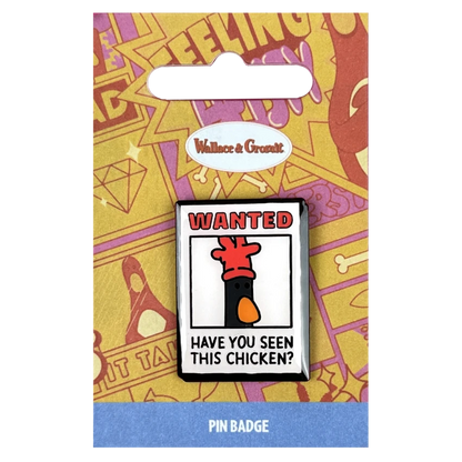 Wallace and Gromit - Feathers Poster Pin Badge