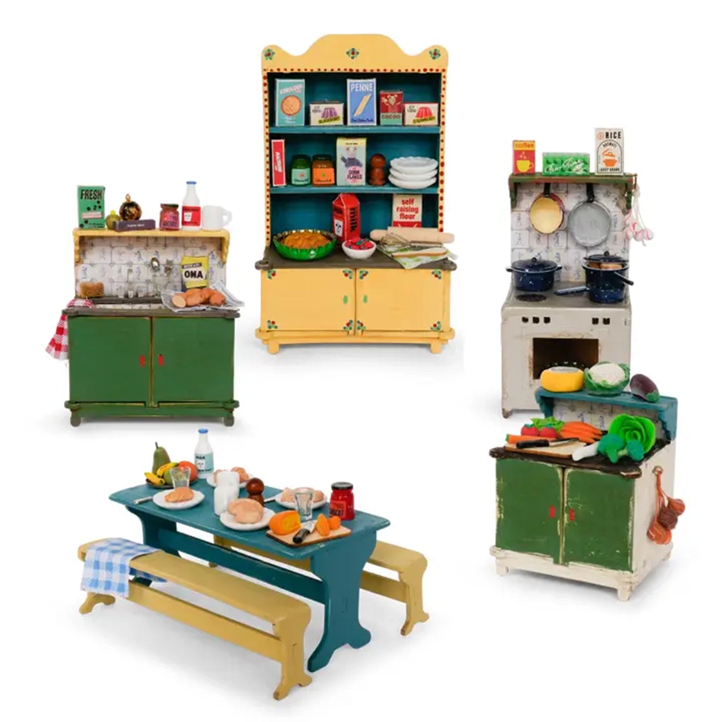 Dollhouse Furniture Kit - Kitchen (Scale 1:12)
