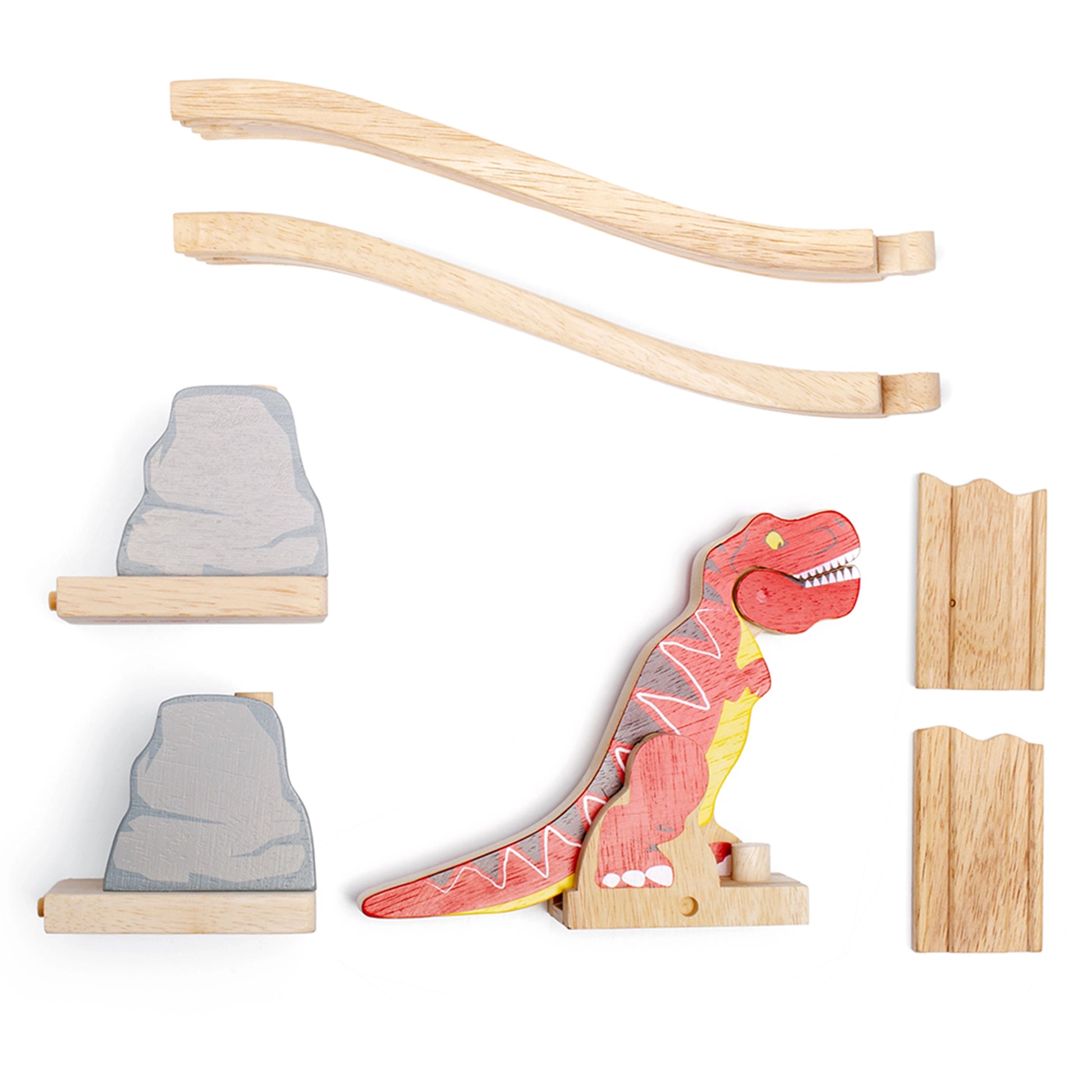 T-Rex Bursting Bridge - Bigjigs Toys - The Forgotten Toy Shop